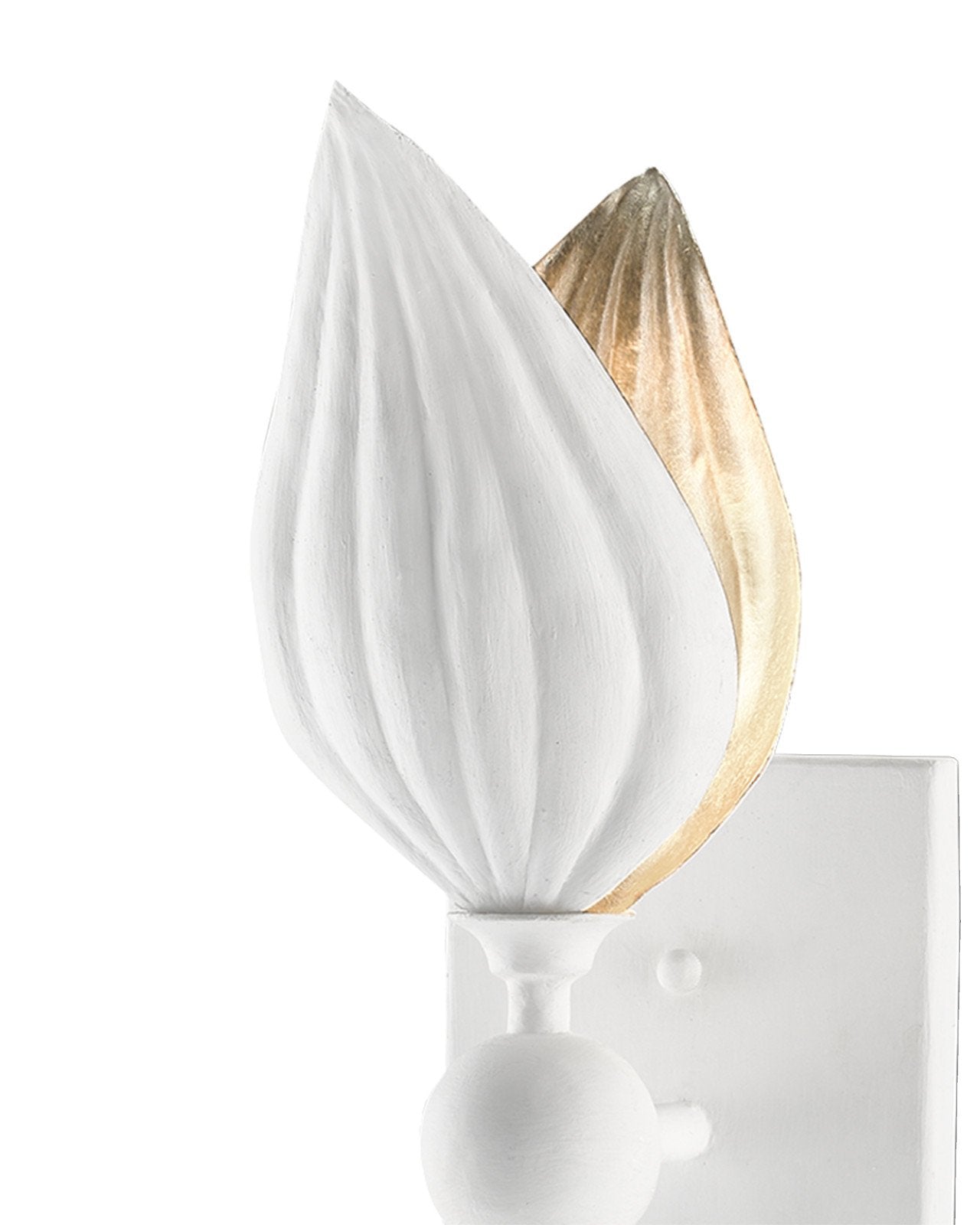 Peace Lily White Wall Sconce